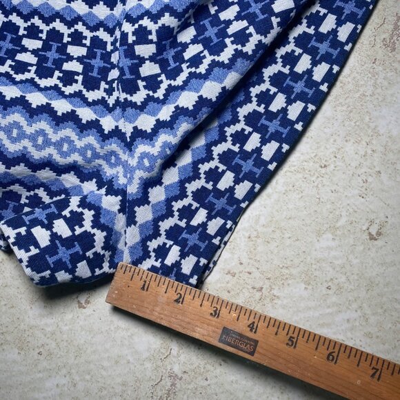 Forever 21 Womens Geometric Pattern Blue White Woven Short Shorts Casual Beach - Picture 7 of 8